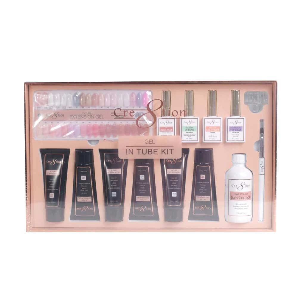 Cre8tion GEL IN TUBE KIT Extension Starter Kit