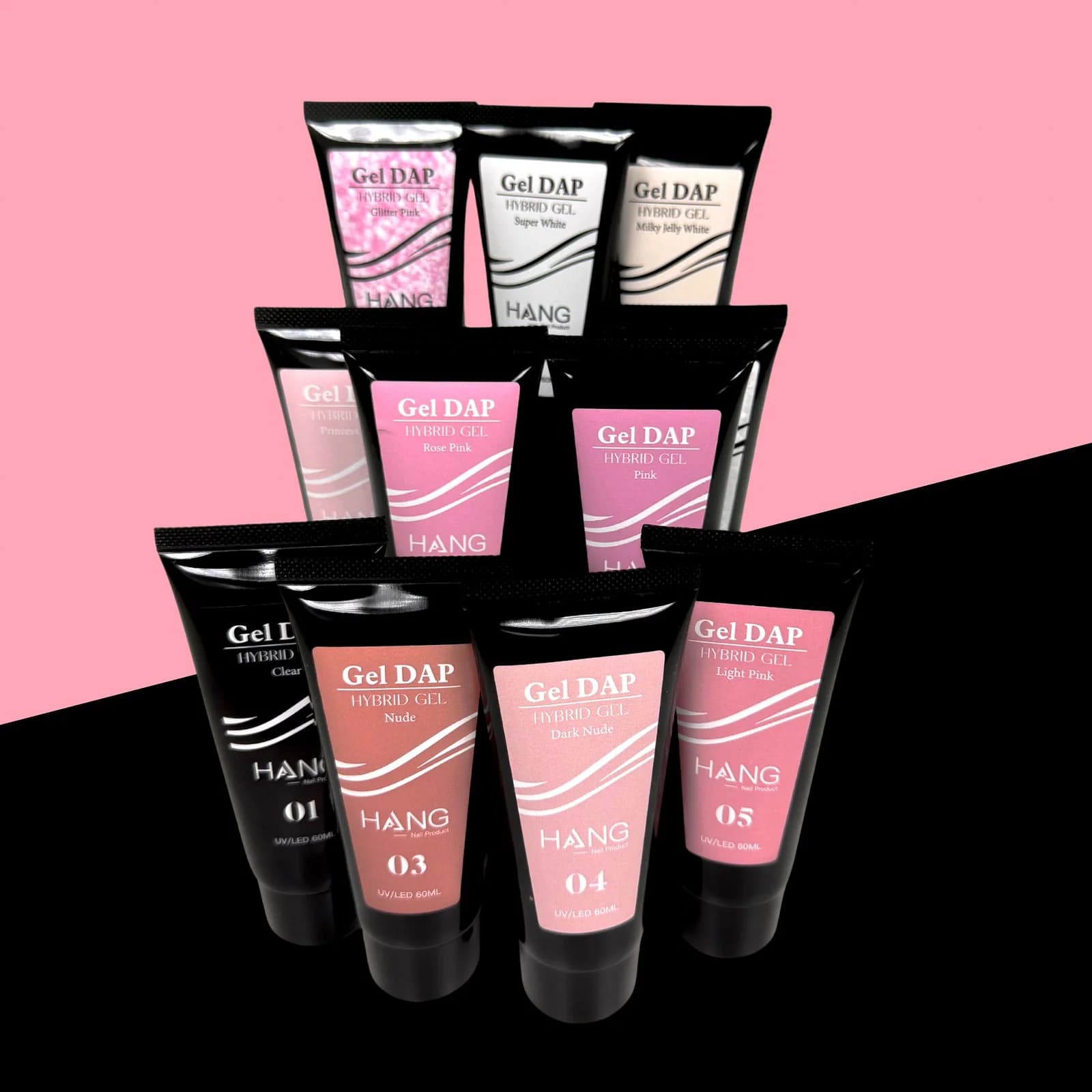 Hang Nail Products - 12-Color Gel Dap Hybrid Gel Collection — Acrylic-Free Strength & Style