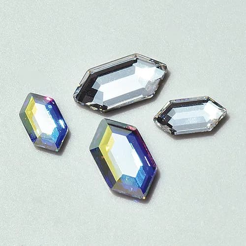 Austrian Crystal 2776 Elongated Hexagon Flatback Stone, Choose 1 Option