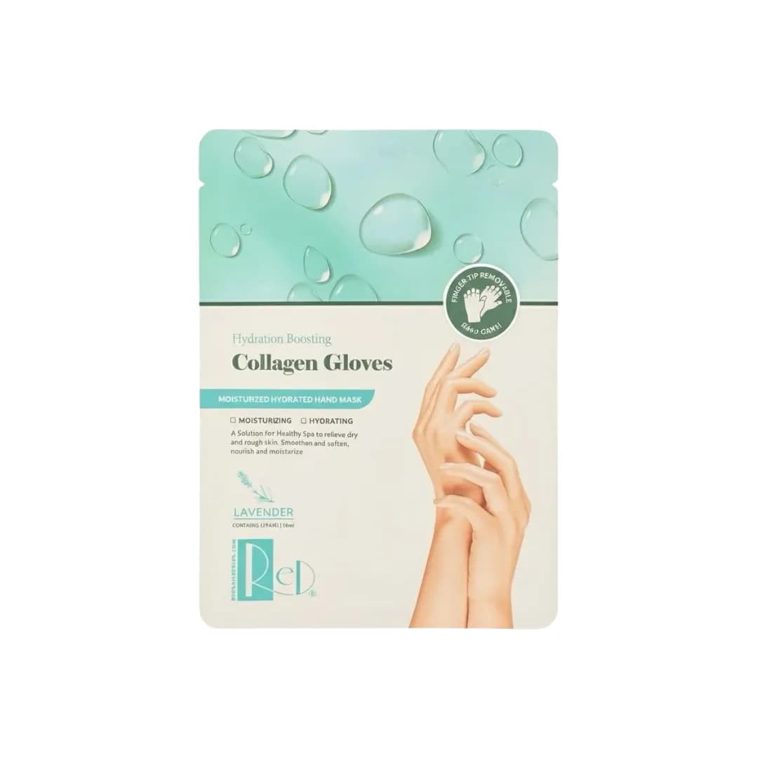 RED Nail Design Collagen Gloves | Nail Mall Beauty Supply